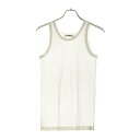 CHROME HEARTS(クロムハーツ) サイズ:S グンゼ タンクトップ ノースリーブ リブ 無地 コットン ホワイト【新古品/中古】【程度S】【カラーホワイト】【オンライン限定商品】