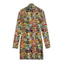 VETEMENTS(ヴェトモン) サイズ:XS 20SS All Over Monster Styling Dress 総柄キャラクタープリント ドレス ハイネ...