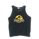 VINTAGE(ヴィンテージ) サイズ:XL 90s JURASSIC PARK ジュラシックパーク タンクトップ【中古】【程度B】【カラーブラック】【取扱店舗BRING KICKS】