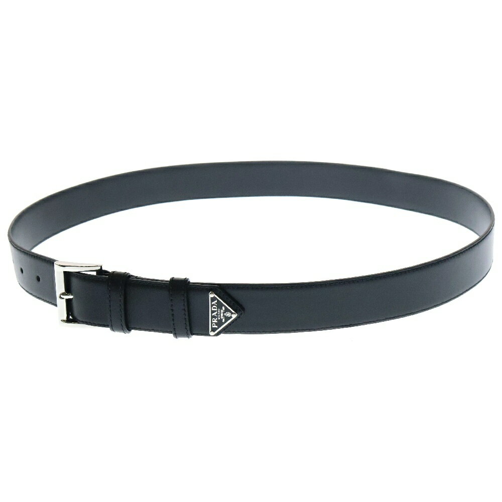 PRADA(プラダ) サイズ:40/100 サフィアーノレザー ベルト ブラック 2CC545【新古品/中古】【程度S】【カラーブラック】【取扱店舗新宿】