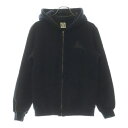 CHROME HEARTS(クロムハーツ) サイズ:S OLD Foti Floral Sleeve Heavy Thermal Zip Up Hoodie オールド フォティ 袖フローラル ヘビーサーマルジップアップフーディ パーカー ブラック【中古】【程度B】【カラーブラック】【取扱店舗BRING梅田茶屋町店】