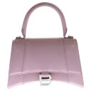 BALENCIAGA(バレンシアガ) アワーグラス スモール レザー2WAYハンドバッグ ショルダーバッグ ピンク 593546【中古】【程度A】【カラーピンク】【取扱店舗BRING渋谷ANNEX店】