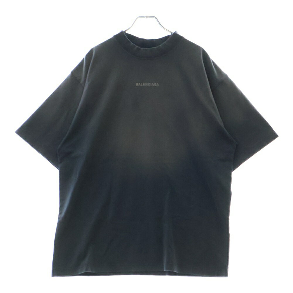 BALENCIAGA(バレンシアガ) サイズ:S 23AW New Balenciaga Back TEE 両面刺繍 クルーネック 半袖Tシャツ ブルー 764235 TPVK1【新古品/中古】【程度S】【カラーブルー】【取扱店舗BRING渋谷ANNEX店】