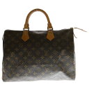 LOUIS VUITTON(ルイヴィトン) モノグラム スピーディ35 レザーボストンバッグ ハンドバッグ ブラウン M41524【中古】【程度B】【カラーブラウン】【取扱店舗BRING京都河原町店】(4)