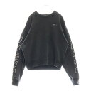 OFF-WHITE(オフホワイト) サイズ:M 19AW Abstract Arrows ロゴ刺繍クルーネックスウェットトレーナー グレー OMBA035F19...