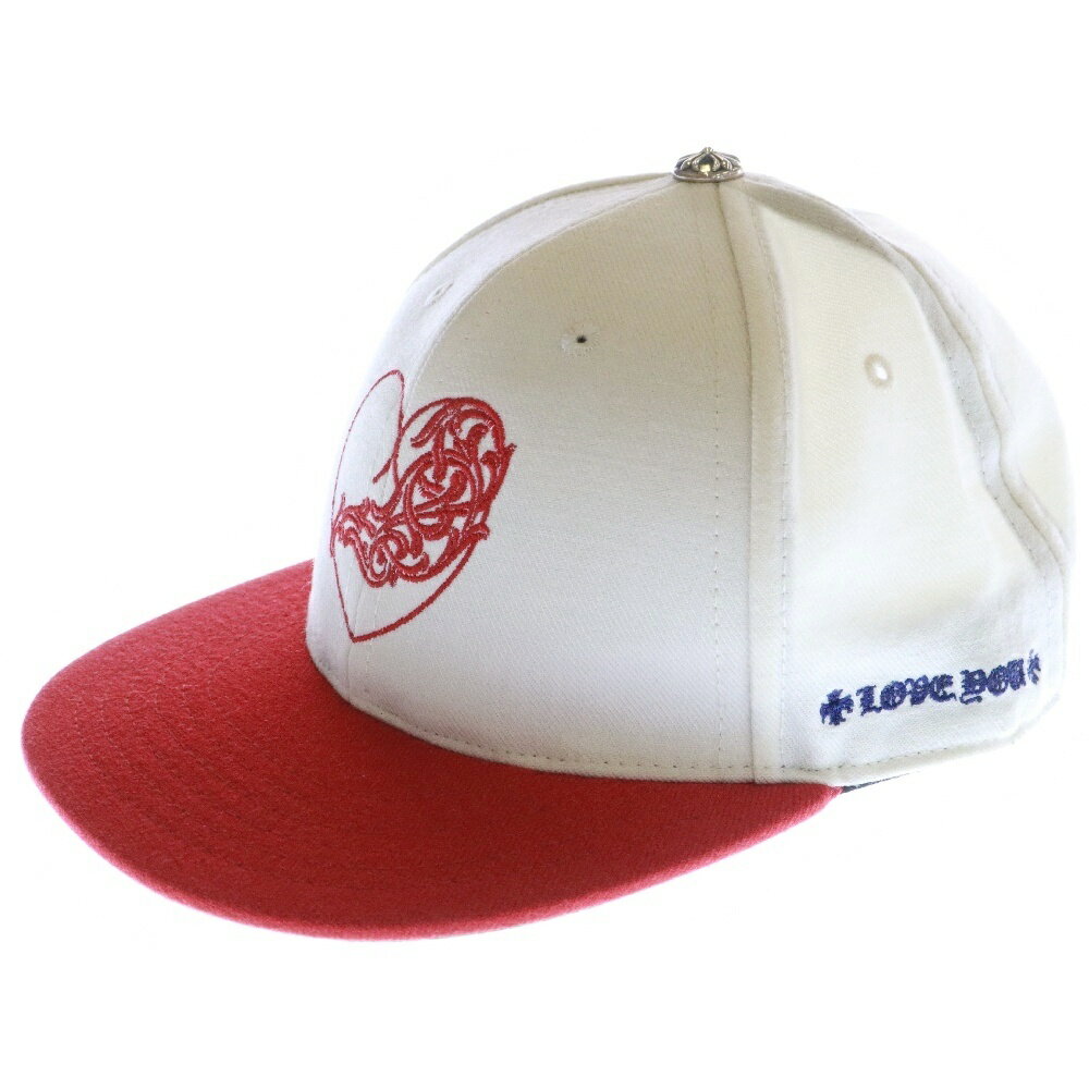 CHROME HEARTS(クロムハーツ) サイズ:7 5/8 FITTED WOOL ACRYLIC SERGE VINY HEART ヴァインハートロゴ刺繍...