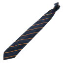 Vivienne Westwood(ヴィヴィアンウエストウッド) ロゴ総柄 ストライプ ネクタイ ネイビー【中古】【程度B】【カラーネイビー】【オンライン限定商...