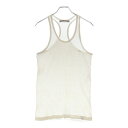 CHROME HEARTS(クロムハーツ) サイズ:L CHプラス タグ リブニット タンクトップ ノースリーブ カットソー ホワイト【中古】【程度B】【カラーホワイト】【取扱店舗BRING福岡天神店】