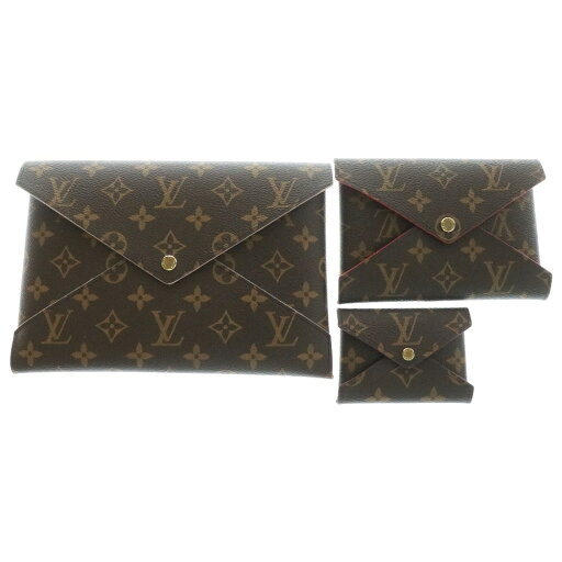 LOUIS VUITTON(ルイヴィトン) モノグラム ポシェット キリガミ クラッチバッグ セカンドバッグ 3点セット ブラウン レッド ピンク ボルドー PVC M62034【新古品/中古】【程度S】【カラーブラウン】【取扱店舗BRING京都河原町店】 LOUIS VUITTON(ルイヴィトン) モノグラム ポシェット キリガミ クラッチバッグ セカンドバッグ 3点セット ブラウン レッド ピンク ボルドー PVC M62034【新古品/中古】【程度S】【カラーブラウン】【取扱店舗BRING京都河原町店】