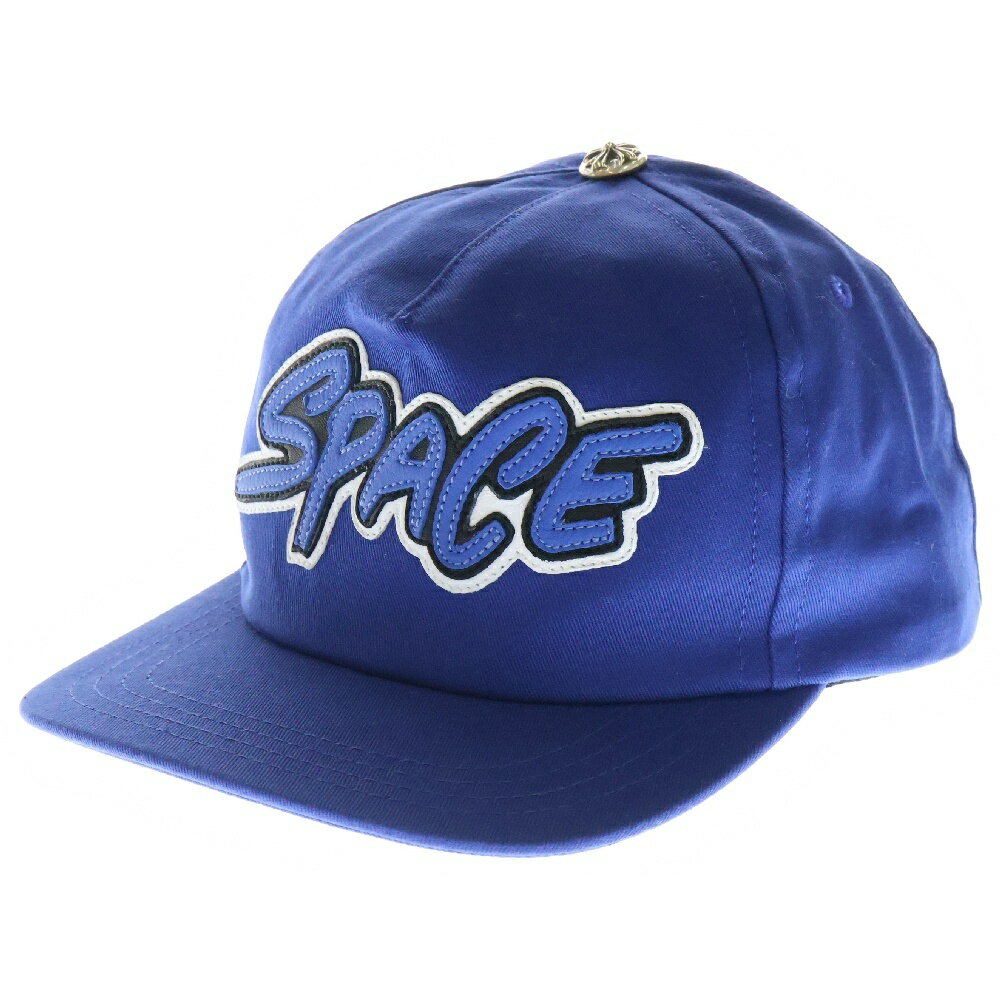 CHROME HEARTS(クロムハーツ) TRUCKER CAP トラッカーキャップ SPACEレザーパッチ クロスボール付き 帽子 ブルー【中古】【程度A】【カラーブルー】【取扱店舗原宿】