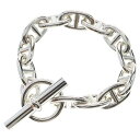 HERMES(エルメス) サイズ:GM 12LINK Chaine d'Ancre GM シェーヌダンクルGM 12LINK チェーンブレスレット シルバー【新...