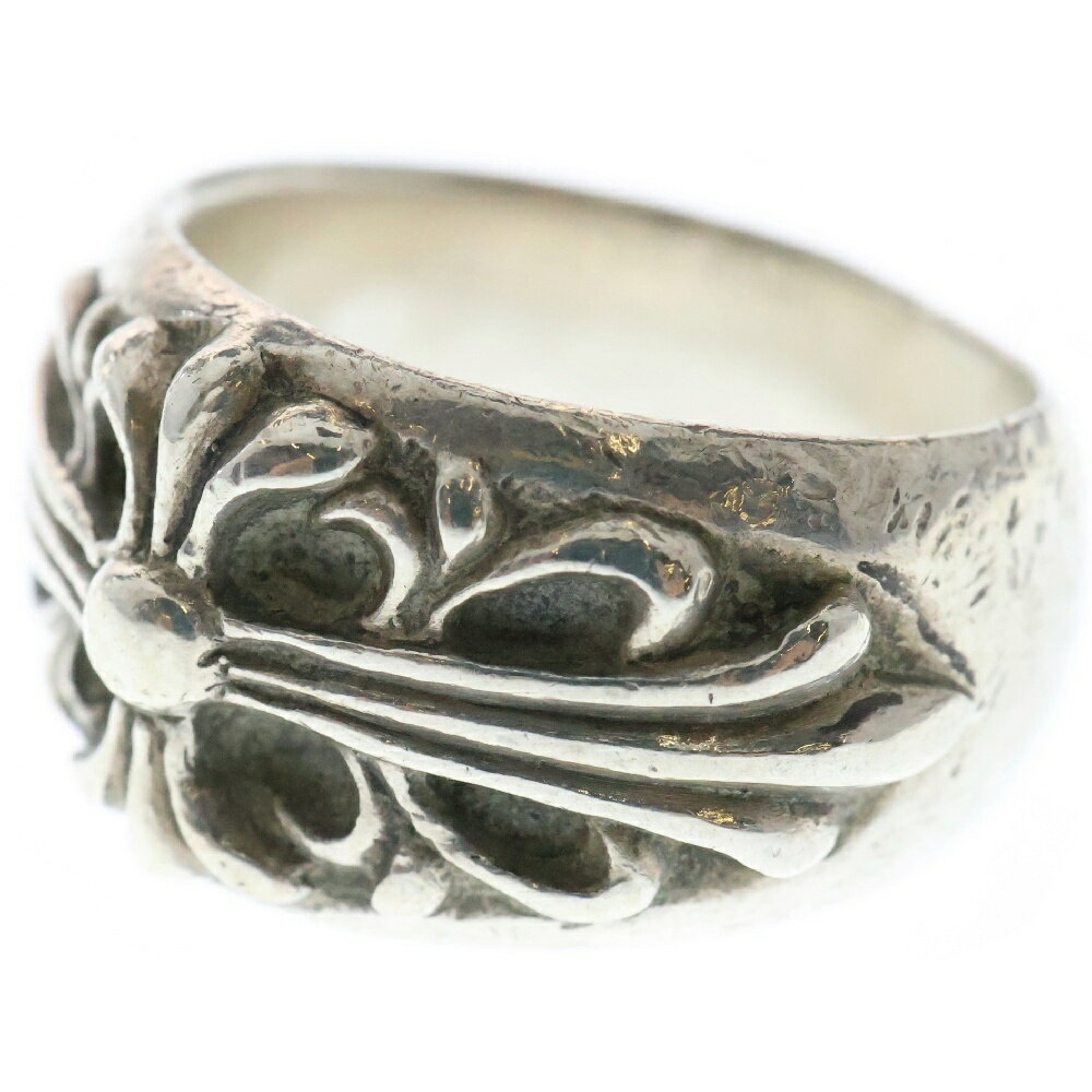 CHROME HEARTS(クロムハーツ) サイズ:18.0号 FLRL CRS フローラルクロス リング シルバー BCA346【中古】【程度B】【カラーシルバー】【取扱店舗原宿】