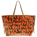 LOUIS VUITTON(ルイヴィトン) ネヴァーフルGM トートバッグ モノグラムグラフィティ オランジュ M93702 ブラウン/オレンジ【中古】【程度B...