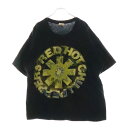 VINTAGE(ヴィンテージ) サイズ:XL 90s RED HOT CHILI PEPPERS 1994 CIRCLE TEE レッドホットチリペッパーズ フロントプリント半袖Tシャツ カットソー ブラック【中古】【程度B】【カラーブラック】【取扱店舗AWESOME原宿店】
