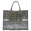 DIOR(ディオール) サイズ:L Leopard Book Tote Large ブックトート レオパード ハンドバッグ ブラウン【中古】【程度B】【カラーブラウン】【取扱店舗BRING福岡天神店】(4)