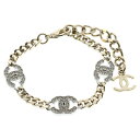 CHANEL(シャネル) ココマーク ブレスレット ラインストーン GP ゴールド B21A アクセサリー【中古】【程度A】【カラーゴールド】【取扱店舗渋谷】