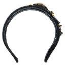 miumiu(ミュウミュウ) Bijou Hairband ビジュー ヘアバンド カチューシャ ブラック レディース【新古品/中古】【程度S】【カラーブラック】...