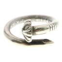 CHROME HEARTS(クロムハーツ) サイズ:5号 NAIL CRSBALL ネイル クロスボール リング シルバー BCA349【中古】【程度B】【カラーシルバー】【取扱店舗BRING仙台店】
