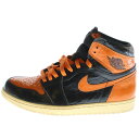 NIKE(ナイキ) サイズ:28.5cm AIR JORDAN 1 RETRO HIGH OG SHATTERED BACKBOARD 3.0 エアジョーダン1 シャッタードバックボード3.0 ハイカットスニーカー US10.5/28.5cm 555088-028【中古】【程度B】【カラーオレンジ】【オンライン限定商品】