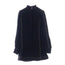 MARC JACOBS(マークジェイコブス) サイズ:0 Mock Neck Shift Dress カラーステッチデザイン レーヨン モックネック シャツドレス ブラック レディース M4007087 17【中古】【程度B】【カラーブラック】【オンライン限定商品】(4)