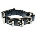 miumiu(ミュウミュウ) Leather Bracelet レザーブレスレット ブラック【中古】【程度B】【カラーブラック】【取扱店舗新宿】