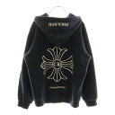 CHROME HEARTS(クロムハーツ) サイズ:M OLD CH PLUS HOODIE オールドモデル バックCHプラスプリント プルオーバーパーカー フーディー ブラック【中古】【程度B】【カラーブラック】【取扱店舗AWESOME原宿店】