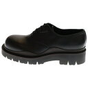 BOTTEGA VENETA(ボッテガヴェネタ) サイズ:39 23SS TIREタイヤロートップレースアップダービーシューズ 667073 ブラック【中古】【...