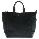 TIFFANY & Co.(ティファニー) レザーハンドル ワンショルダー キャンバス トートバッグ ブラック【中古】【程度B】【カラーブラック】【取扱店舗BRING福岡天神店】