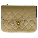 CHANEL(シャネル) ミニマトラッセ 18 Sフラップ Sショルダーバック チェーンバッグ ハンドバッグ ミニバッグ ゴールド金具 ラム ベージュ【中古】【程度B】【カラーベージュ】【取扱店舗原宿】