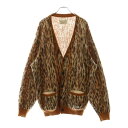 WACKO MARIA(ワコマリア) サイズ:L 22AW LEOPARD MOHAIR CARDIGAN TYPE-2 レオパード総柄 モヘヤ混 ニット カー...