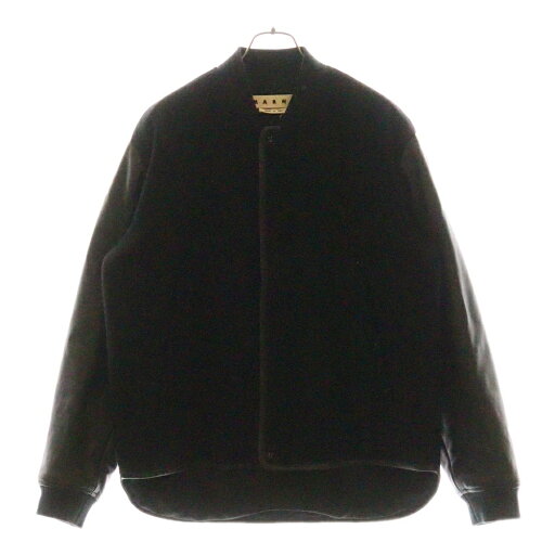 MARNI(マルニ) サイズ:44 袖ゴートレザー切り替え/メルトンウール ジャケット ブラック 25AM002845452 ※オーダー品【中古】【程度B】【カラーブラック】【オンライン限定商品】 MARNI(マルニ) サイズ:44 袖ゴートレザー切り替え/メルトンウール ジャケット ブラック 25AM002845452 ※オーダー品【中古】【程度B】【カラーブラック】【オンライン限定商品】