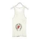 CHROME HEARTS(クロムハーツ) サイズ:L ×ROLLING STONES OLD ローリングストーンズ オールド 両面プリント タンクトップ ホワイト【中古】【程度B】【カラーホワイト】【取扱店舗BRING梅田茶屋町店】