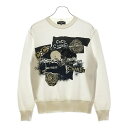 CHANEL(シャネル) サイズ:XS ココマーク カメリア スパンコール トレーナー スウェット 白 コットン P63298K48933【中古】【程度B】【カラーホワイト】【取扱店舗BRING京都河原町店】