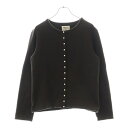 agnes b.(アニエスベー) サイズ:M 24AW アダムエロペ別注 レッション スウェット カーディガン ブラウン レディース ECW2M392【中古】【程度B】【カラーブラウン】【オンライン限定商品】