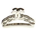 CHANEL(シャネル) ココマーク ヘアクリップ メタル シルバー ヘアアクセサリー 98P【中古】【程度A】【カラーシルバー】【取扱店舗新宿】