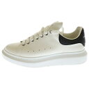 Alexander McQueen(アレキサンダーマックイーン) サイズ:44 Oversized Sneaker オーバーサイズ パンチングレザー ローカットスニーカー ホワイト/ブラック 735769【中古】【程度B】【カラーホワイト】【オンライン限定商品】(4)