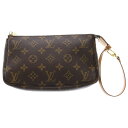 LOUIS VUITTON(ルイヴィトン) モノグラム ポシェット アクセソワール ハンドバッグ ミニバッグ ブラウン PVCレザー M51980【中古】【程度B】【カラーブラウン】【オンライン限定商品】