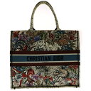 Christian Dior(クリスチャンディオール) サイズ:- ブックトート ミディアム キャンバス トートバッグ ハンドバッグ マルチカラー M1286ZRHP_M941【中古】【程度B】【カラーマルチカラー】【取扱店舗WASTE_NOT名古屋店】