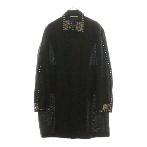 VALENTINO(ヴァレンティノ) サイズ:48 17SS アイレット装飾 モヘアウール ステンカラーコート ブラック MV0CA0L049F【中古】【程度B】【カラーブラック】【オンライン限定商品】 VALENTINO(ヴァレンティノ) サイズ:48 17SS アイレット装飾 モヘアウール ステンカラーコート ブラック MV0CA0L049F【中古】【程度B】【カラーブラック】【オンライン限定商品】