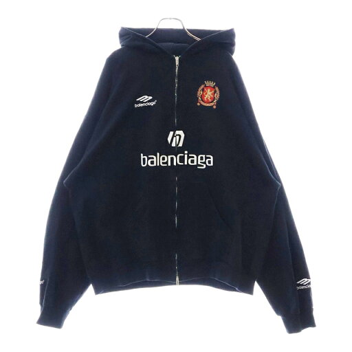 BALENCIAGA(バレンシアガ) サイズ:L 24SS Soccer Paris Zip-Hoodie ジップアップパーカー ロゴ刺繍 744457 TPVS6 ブラック【中古】【程度A】【カラーブラック】【取扱店舗BRING仙台店】 BALENCIAGA(バレンシアガ) サイズ:L 24SS Soccer Paris Zip-Hoodie ジップアップパーカー ロゴ刺繍 744457 TPVS6 ブラック【中古】【程度A】【カラーブラック】【取扱店舗BRING仙台店】