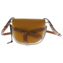LOEWE(ロエベ) ゲートデュアル バッグ スモール ブラウン レザー ショルダーバッグ【中古】【程度A】【カラーオレンジ】【取扱店舗新宿】