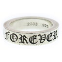 CHROME HEARTS(クロムハーツ) サイズ:19.0号 6mm SPACER FOREVER 6mmスペーサーリング フォーエバーシルバー BCA337【中古】【程度B】【カラーシルバー】【取扱店舗BRING京都河原町店】