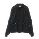 SAINT LAURENT PARIS(サンローランパリ) サイズ:52 22AW 80s シルク サテン テディジャケット ブルゾン ブラック 684947【中古】【程度A】【カラーブラック】【取扱店舗BRING札幌店】