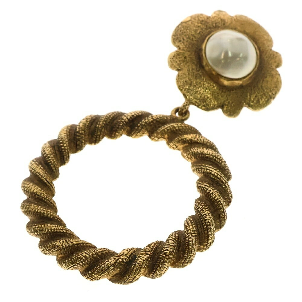CHANEL(シャネル) フラワーイヤリング GP イヤーアクセサリー ゴールド【中古】【程度B】【カラーゴールド】【取扱店舗BRING京都河原町店】