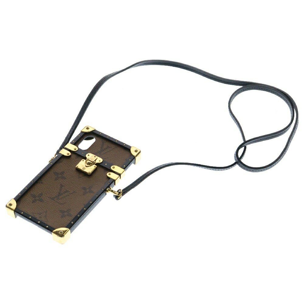 LOUIS VUITTON(ルイヴィトン) サイズ:X/XS モノグラム アイ トランク iPhone X&XS アイフォンX フォリオ M62618 スマホケース ブラウン【中古】【程度B】【カラーブラウン】【取扱店舗BRING：RED新宿東口店】