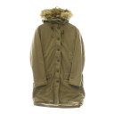 DENIM & SUPPLY RALPH LAUREN(デニム アンド サプライ ラルフローレン) サイズ:M N-3B Type Down Military Flight Jacket デニム&サプライ ミリタリー フライト ファージャケット カーキ レディース 4700412305【中古】【程度B】【カラーグリーン】【オンライン限定商品】