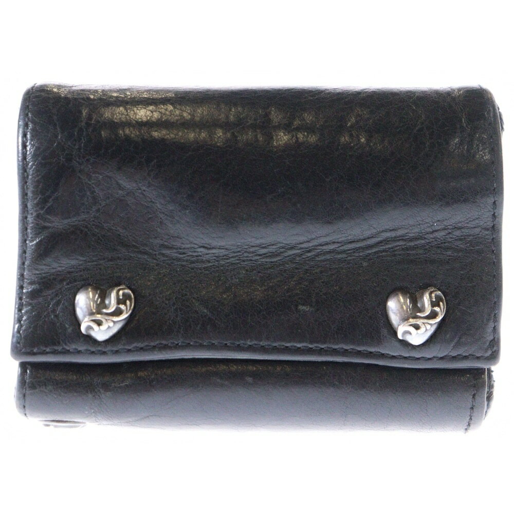 CHROME HEARTS(ϡ) 3FOLD 3ե 쥶å  ֥å BCA364šۡBۡڥ...