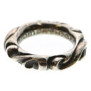 CHROME HEARTS(クロムハーツ) サイズ:7号 SCRL BAND スクロールバンド リング シルバー BCA351【中古】【程度B】【カラーシルバー】【取扱店舗OneStyle名古屋パルコ店】