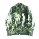 KITH(キス) サイズ:L ×Star Wars Endor Coaches Jacket スターウォーズ エンドアコーチジャケット フロントロゴ刺繍入りジャケット グリーン【中古】【程度A】【カラーグリーン】【取扱店舗BRING KICKS】