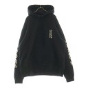 CHROME HEARTS(クロムハーツ) サイズ:XL SWTSHRT PLVR アームロゴプリント プルオーバーパーカー ブラック【中古】【程度B】【カラーブラック】【取扱店舗BRING福岡天神店】